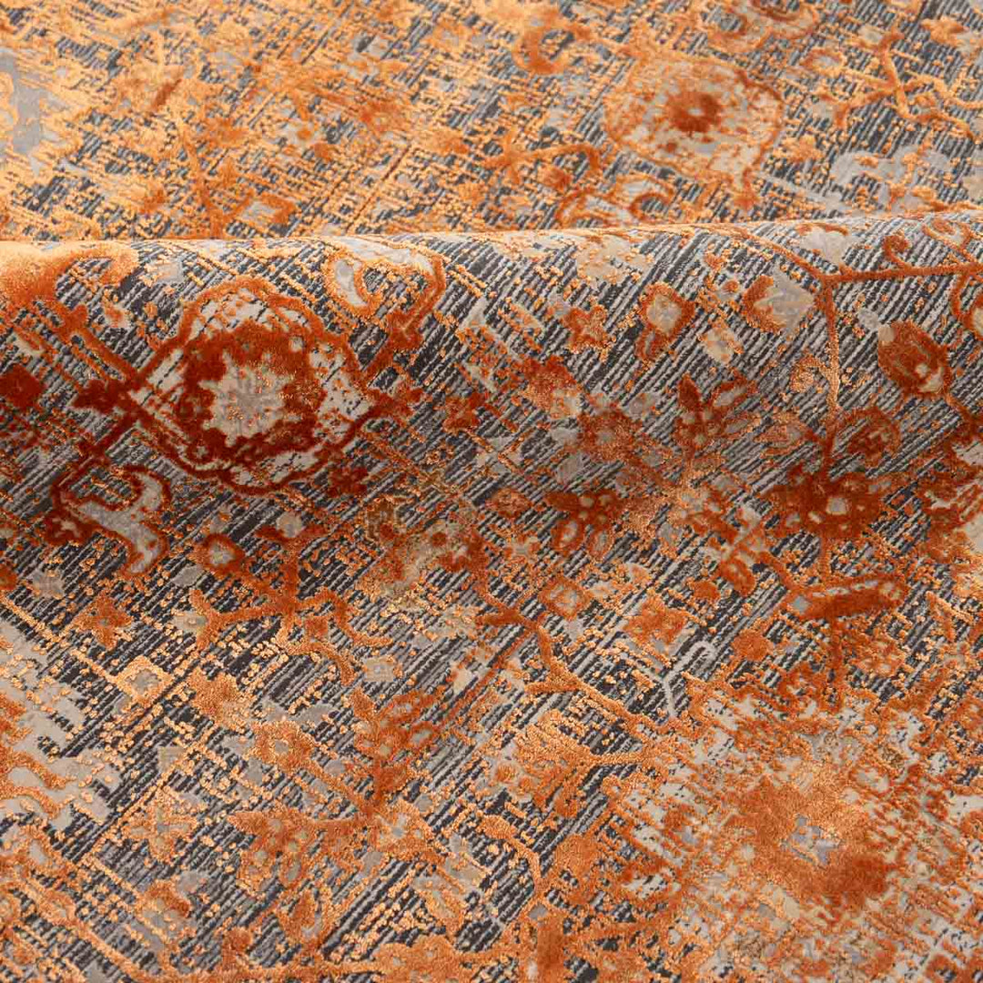 שטיח היסטוריה 10 אפור\כתום 290*200 ס"מ  | Historia