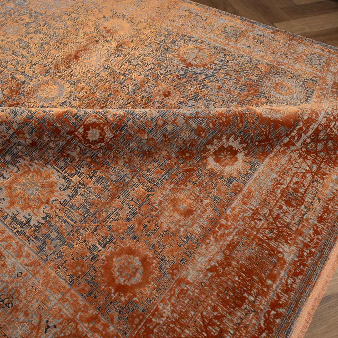 שטיח היסטוריה 10 אפור\כתום 290*200 ס"מ  | Historia