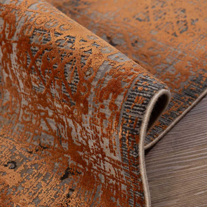 שטיח היסטוריה 10 אפור\כתום 290*200 ס"מ  | Historia