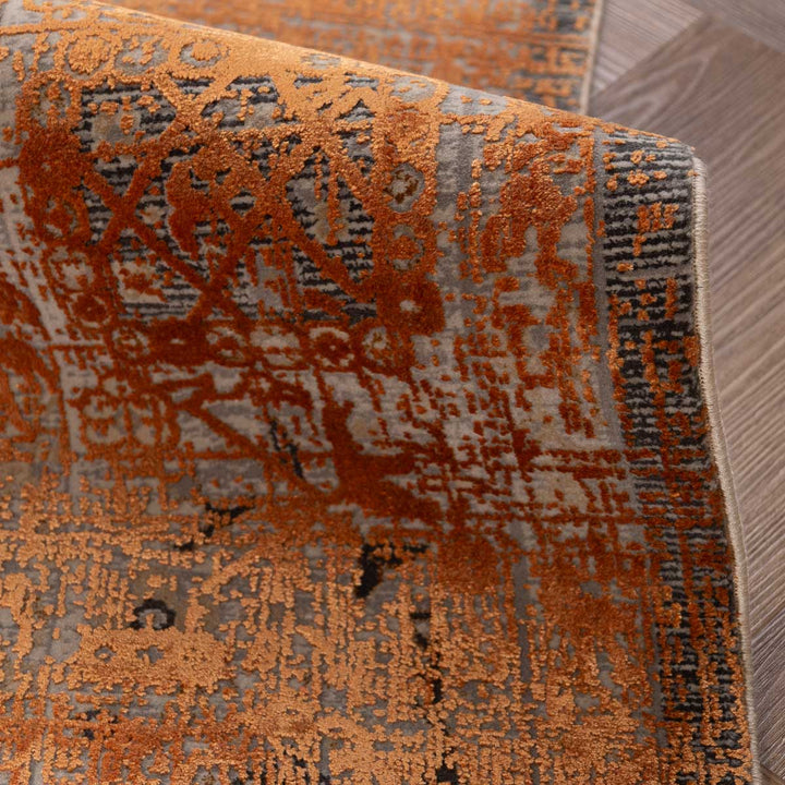 שטיח היסטוריה 10 אפור\כתום 290*200 ס"מ  | Historia