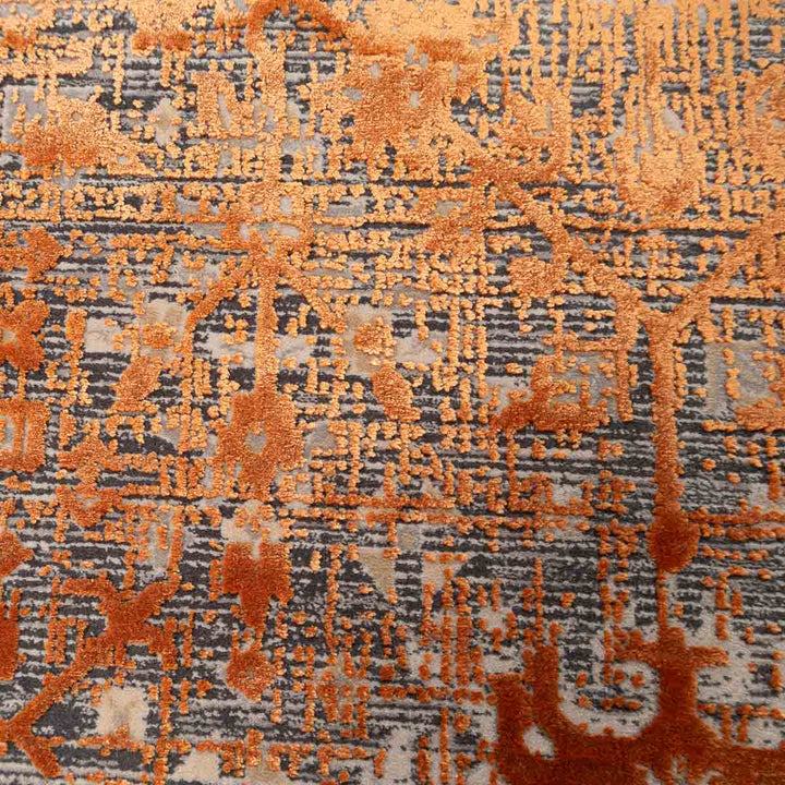 שטיח היסטוריה 10 אפור\כתום 290*200 ס"מ  | Historia