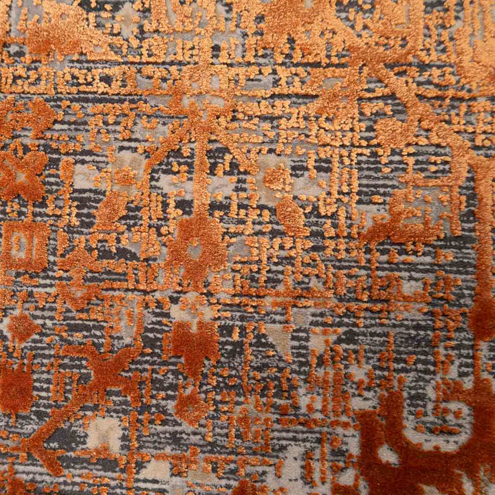 שטיח היסטוריה 10 אפור\כתום 290*200 ס"מ  | Historia