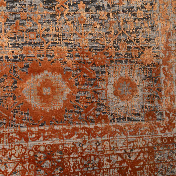 שטיח היסטוריה 10 אפור\כתום 290*200 ס"מ  | Historia