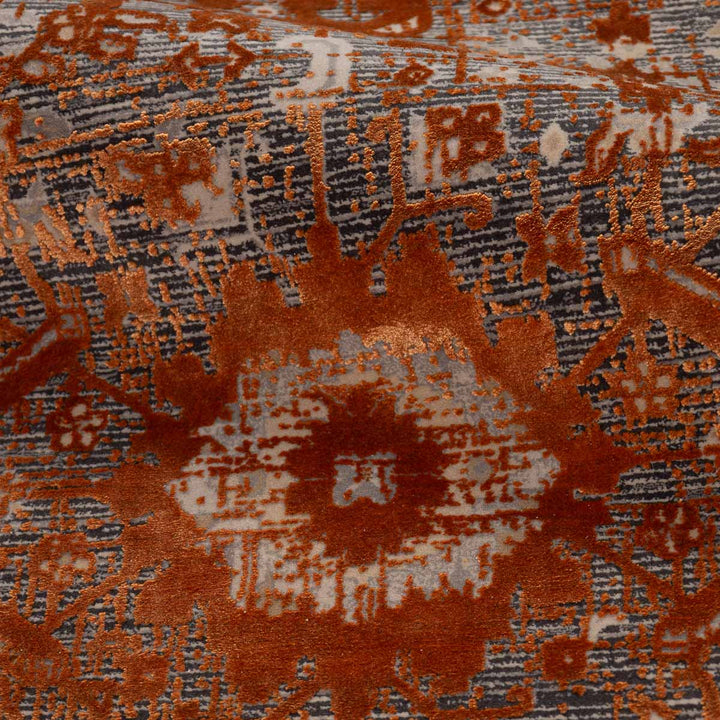 שטיח היסטוריה 10 אפור\כתום 290*200 ס"מ  | Historia