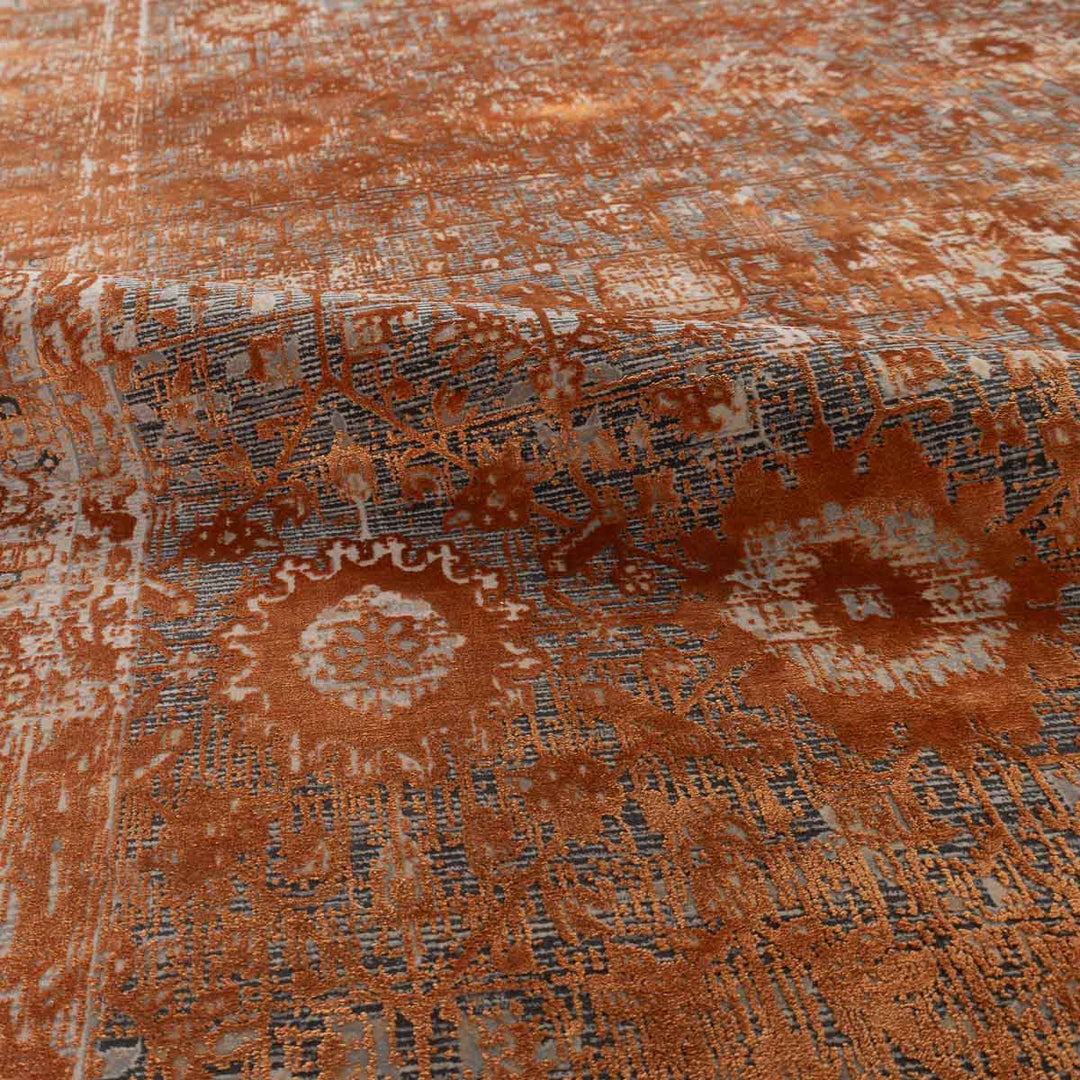 שטיח היסטוריה 10 אפור\כתום 290*200 ס"מ  | Historia