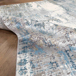 שטיח נול פרמיום 10 אפור/טורקיז | Nool Premium