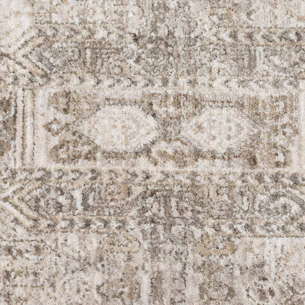 שטיח הריטאז' 10 אפור/בז' עגול | Heritage
