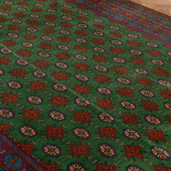 שטיח אפגני בוכרה 00 ירוק 356*258 | Bokhara Rug