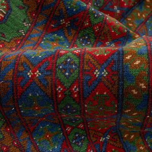 שטיח אפגני בוכרה 00 ירוק 356*258 | Bokhara Rug