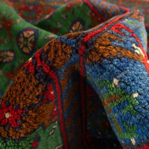 שטיח אפגני בוכרה 00 ירוק 356*258 | Bokhara Rug