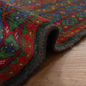 שטיח אפגני בוכרה 00 ירוק 356*258 | Bokhara Rug