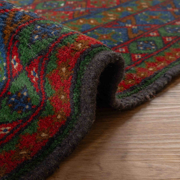 שטיח אפגני בוכרה 00 ירוק 356*258 | Bokhara Rug
