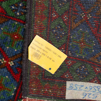שטיח אפגני בוכרה 00 ירוק 356*258 | Bokhara Rug