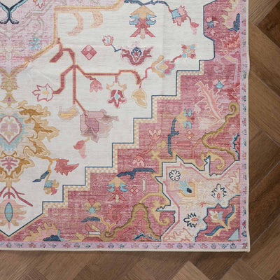 שטיח לוטוס מלכותי 12 קרם\ורוד | Royal Lotus Rug