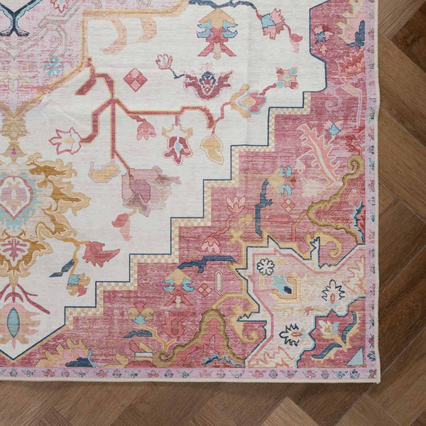שטיח לוטוס מלכותי 12 קרם\ורוד | Royal Lotus Rug