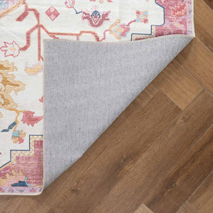 שטיח לוטוס מלכותי 12 קרם\ורוד | Royal Lotus Rug