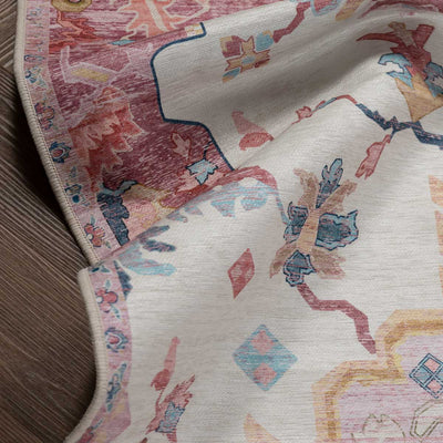 שטיח לוטוס מלכותי 12 קרם\ורוד | Royal Lotus Rug