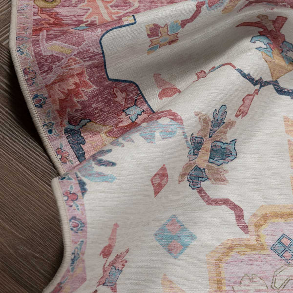 שטיח לוטוס מלכותי 12 קרם\ורוד | Royal Lotus Rug