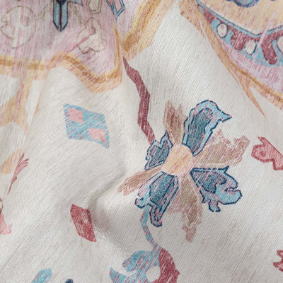 שטיח לוטוס מלכותי 12 קרם\ורוד | Royal Lotus Rug
