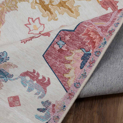 שטיח לוטוס מלכותי 12 קרם\ורוד | Royal Lotus Rug