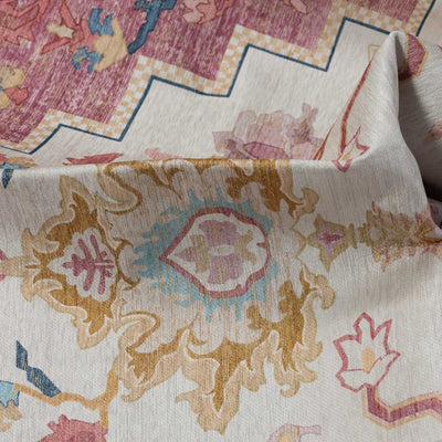 שטיח לוטוס מלכותי 12 קרם\ורוד | Royal Lotus Rug