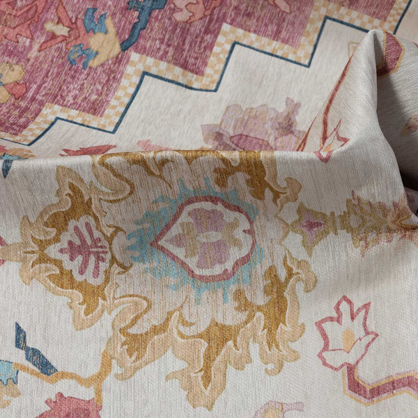 שטיח לוטוס מלכותי 12 קרם\ורוד | Royal Lotus Rug