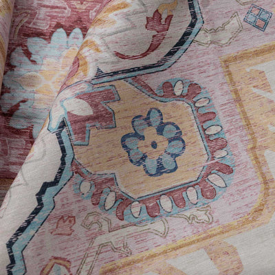 שטיח לוטוס מלכותי 12 קרם\ורוד | Royal Lotus Rug