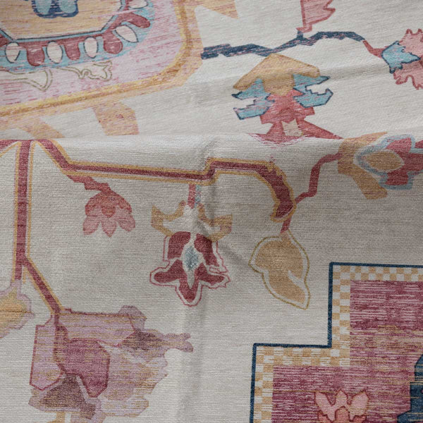 שטיח לוטוס מלכותי 12 קרם\ורוד | Royal Lotus Rug