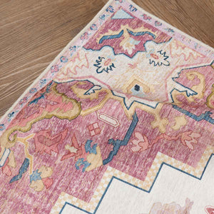 שטיח לוטוס מלכותי 12 קרם\ורוד | Royal Lotus Rug