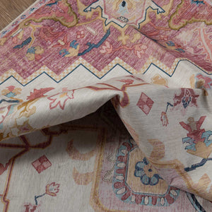 שטיח לוטוס מלכותי 12 קרם\ורוד | Royal Lotus Rug