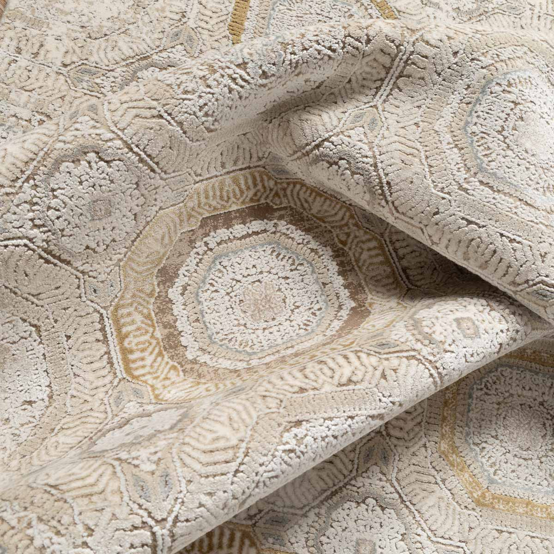 שטיח נול בוטיק 07 קרם/חרדל | Nool boutique