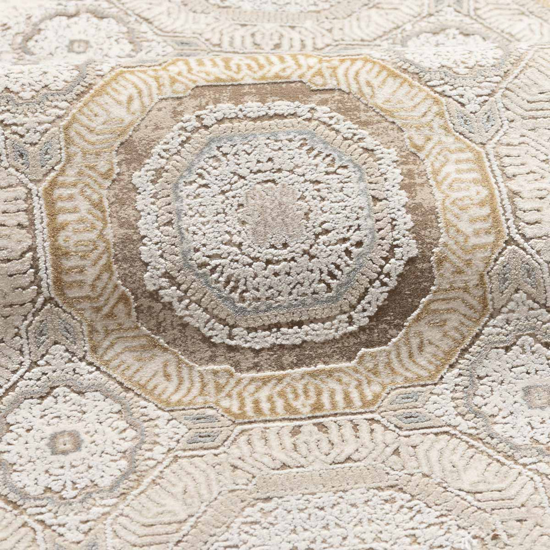 שטיח נול בוטיק 07 קרם/חרדל | Nool boutique