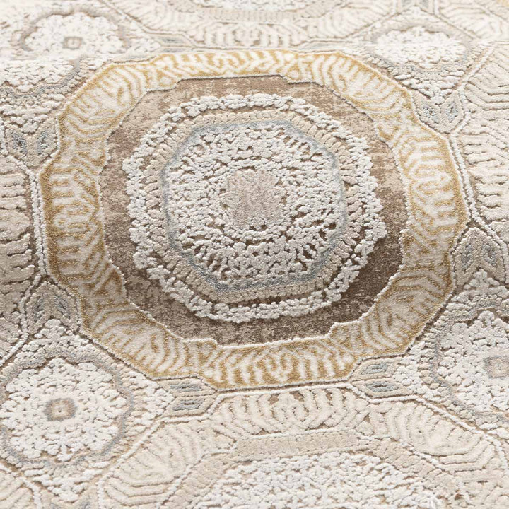 שטיח נול בוטיק 07 קרם/חרדל | Nool boutique
