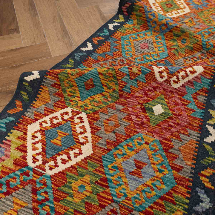 שטיח קילים אפגני 00 צבעוני 292*82