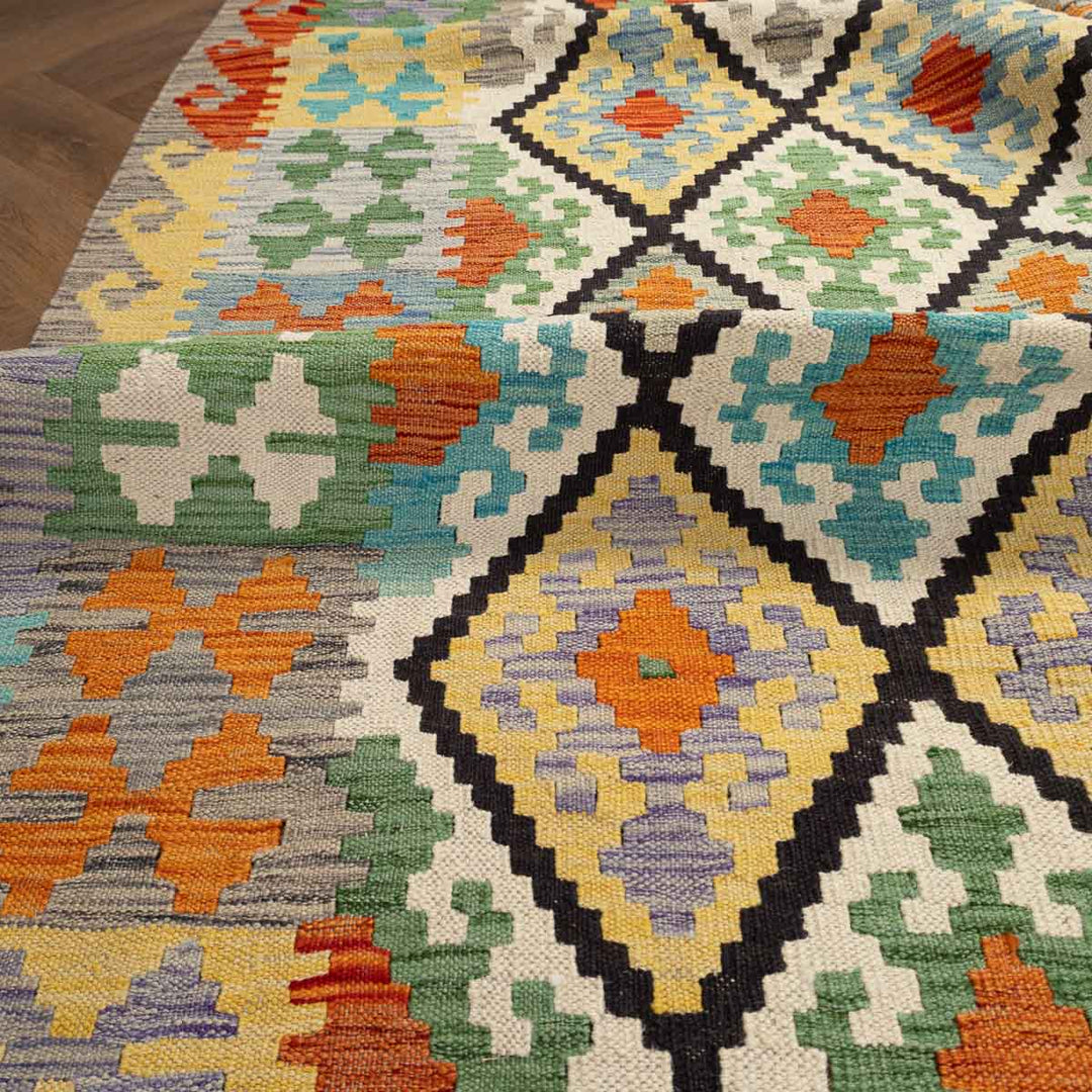 שטיח קילים אפגני 00 צבעוני 247*183