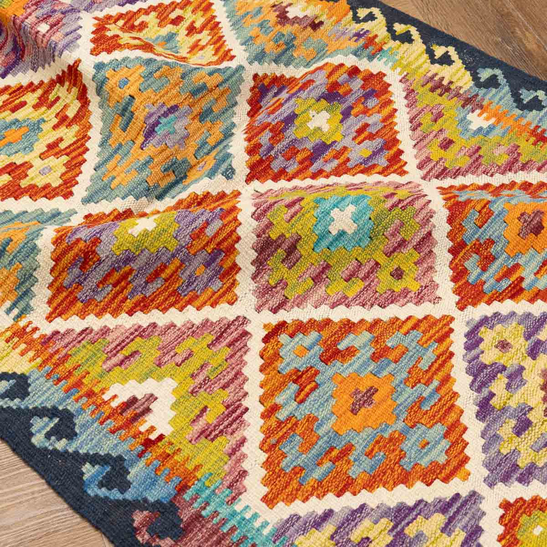 שטיח קילים אפגני 00 צבעוני 290*77