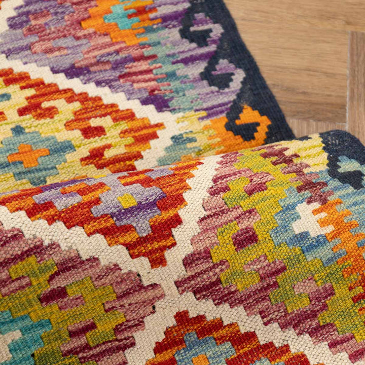 שטיח קילים אפגני 00 צבעוני 290*77