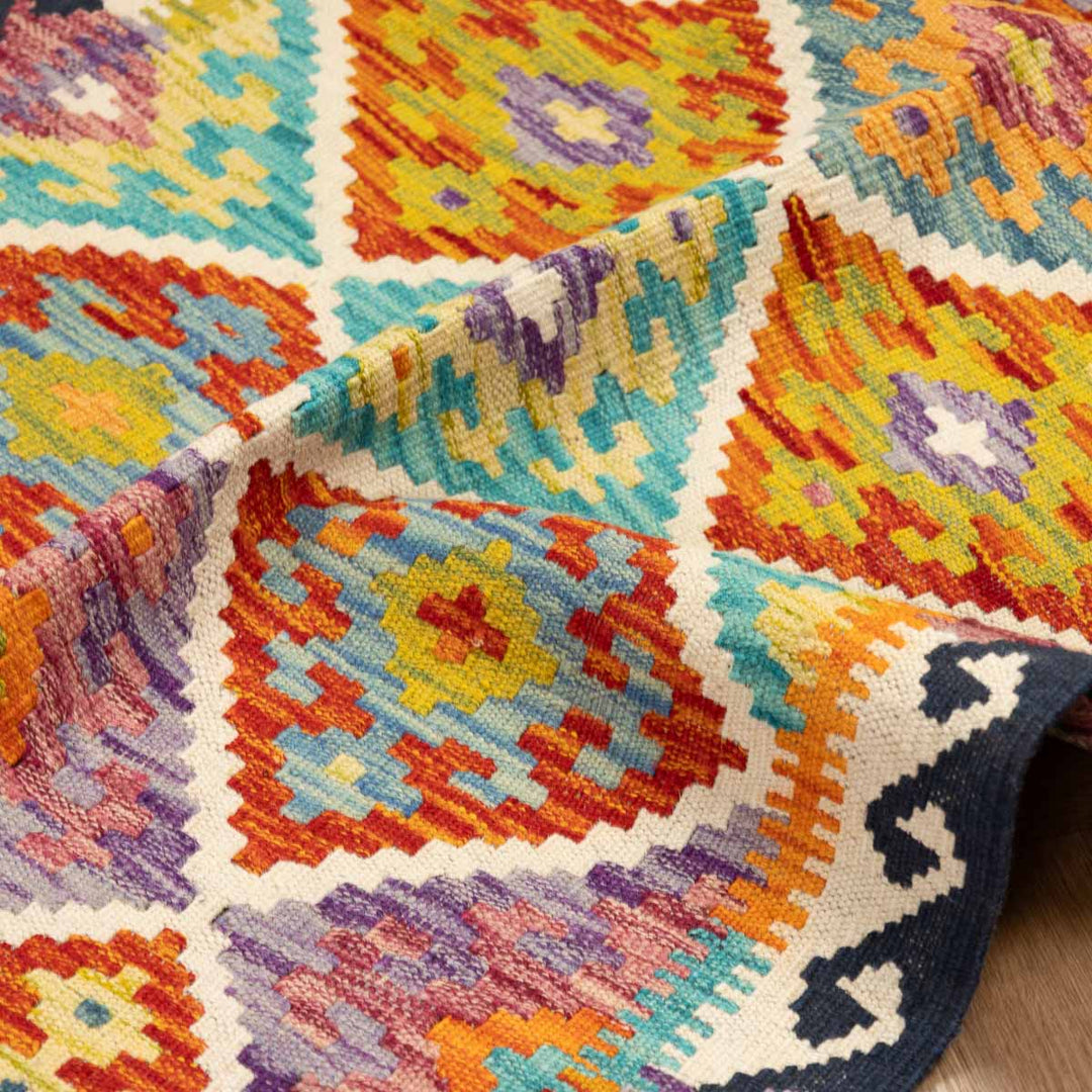 שטיח קילים אפגני 00 צבעוני 290*77