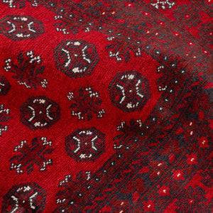 שטיח אפגני בוכרה 00 אדום 237*163 | Bokhara Rug