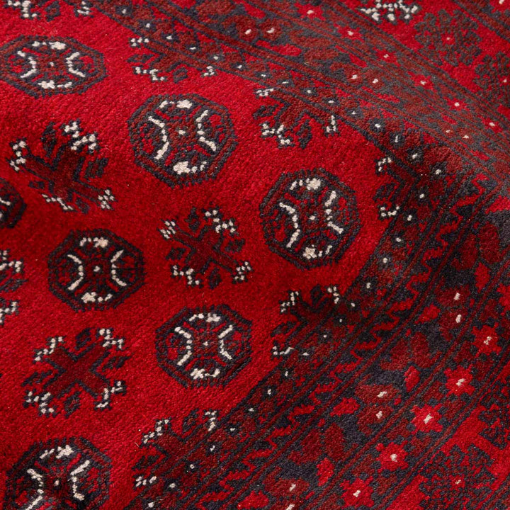 שטיח אפגני בוכרה 00 אדום 237*163 | Bokhara Rug