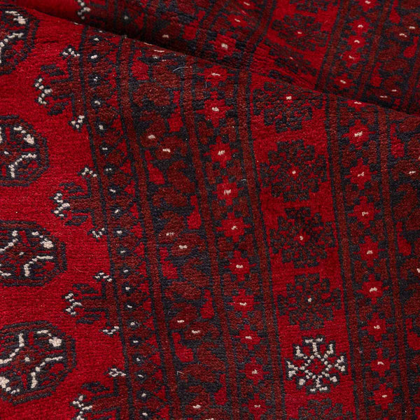 שטיח אפגני בוכרה 00 אדום 237*163 | Bokhara Rug