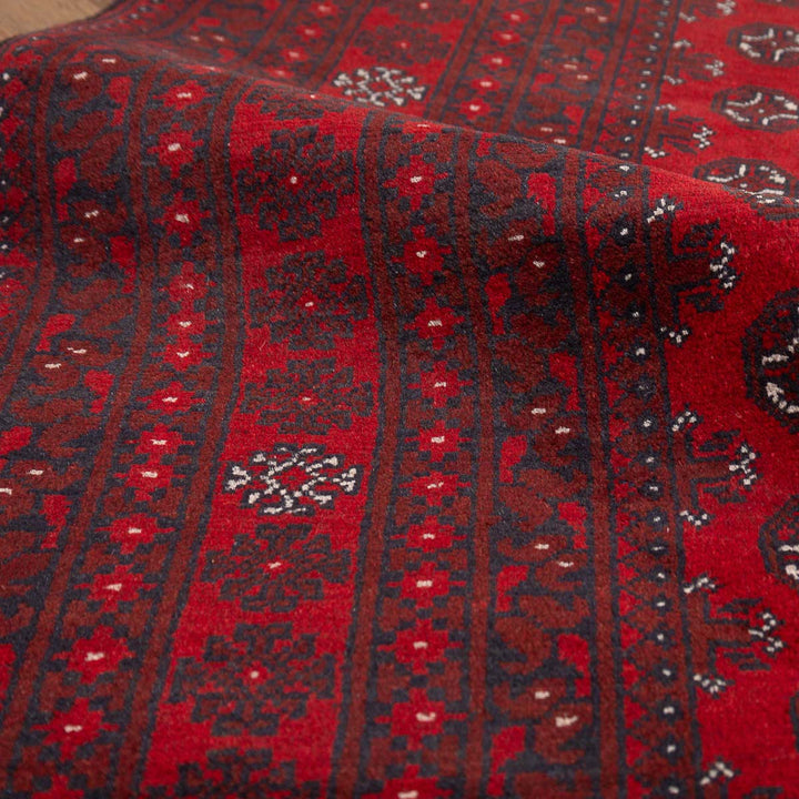 שטיח אפגני בוכרה 00 אדום 237*163 | Bokhara Rug