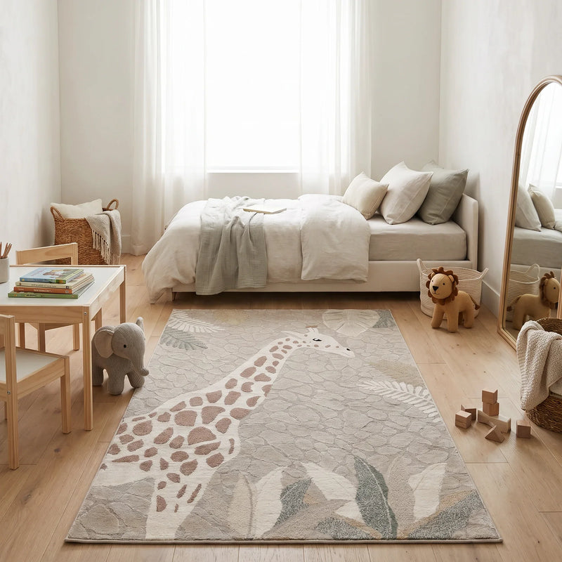 שטיח ג'ירף 01 אפור, Dreamy Morning Glow, styled props.