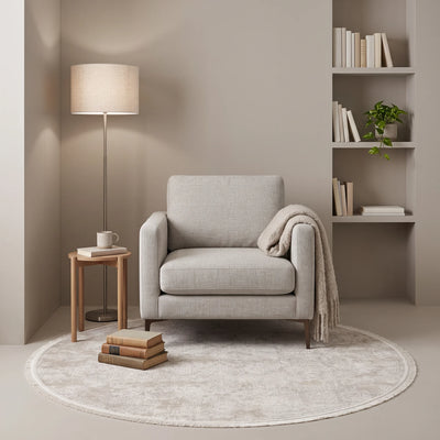 שטיח נול בוטיק 42 בז' עגול | Nool boutique, Dreamy Morning Glow, styled props.