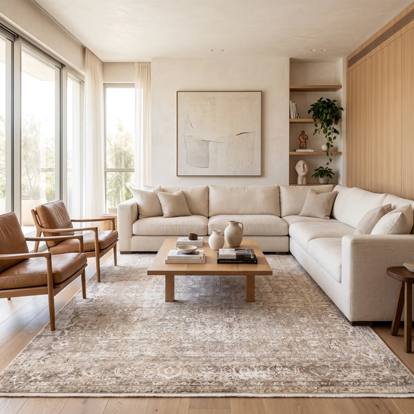 שטיח קראון 836 בז' בהיר | Crown Boutique, Dreamy Morning Glow, styled props.