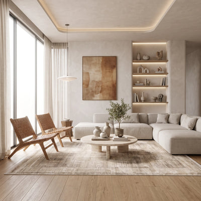 שטיח קראון 307 בז' בהיר | Crown Boutique, Dreamy Morning Glow, styled props.