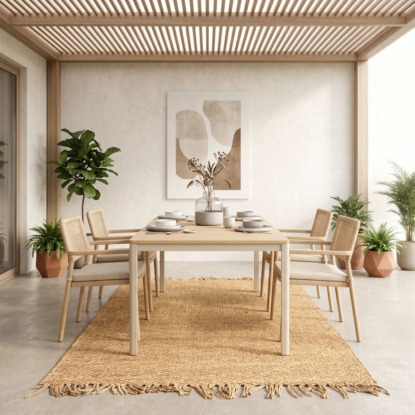 שטיח חבל נועם 03 בז' | Noam, Dreamy Morning Glow, styled props.