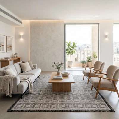 שטיח סרניטי 04 אפור' | Serenity, Dreamy Morning Glow, styled props.