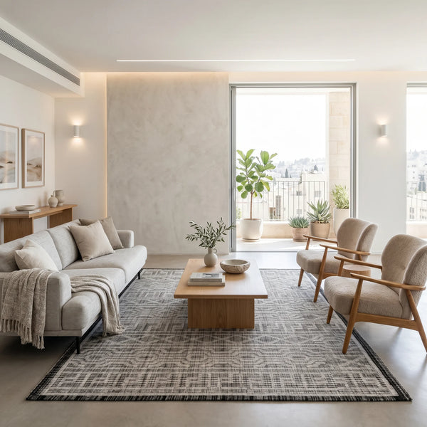שטיח סרניטי 04 אפור' | Serenity, Dreamy Morning Glow, styled props.