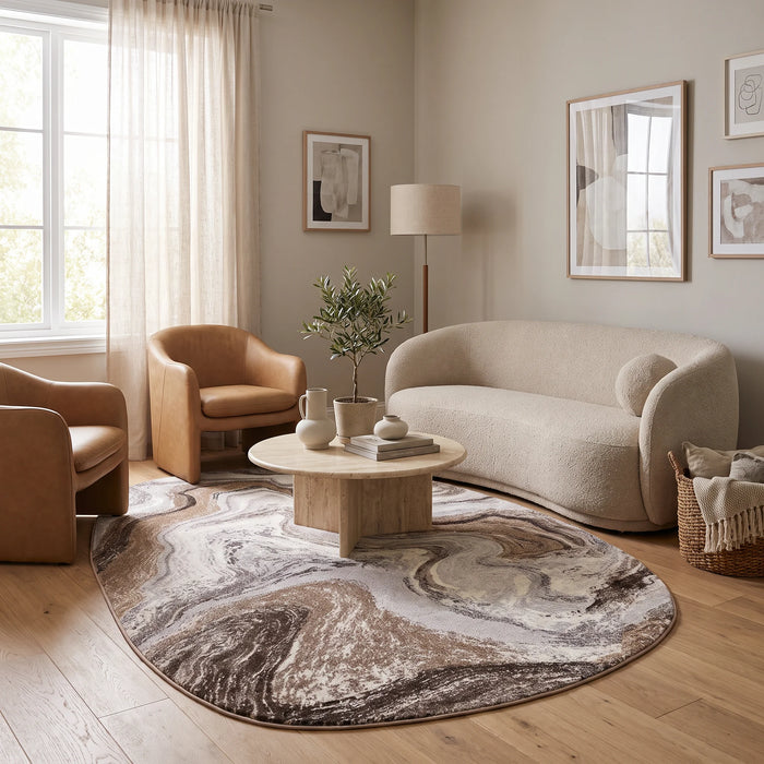 שטיח ארגנטום 436 בז' בהיר אמורפי | Argentum, Dreamy Morning Glow, styled props.